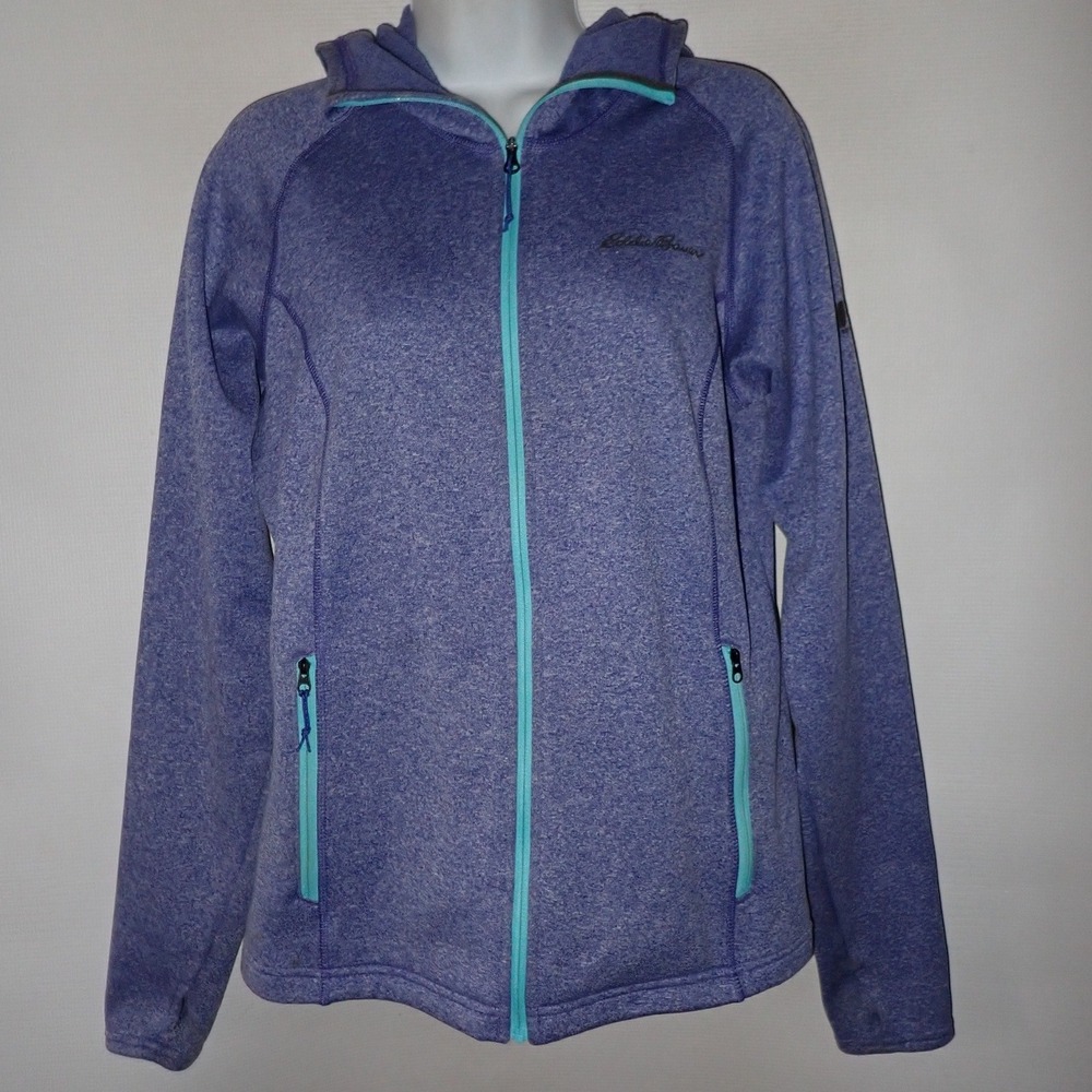 Eddie Bauer First Ascent Womens Purple Full Zip Performance Hoodie Jacket Size M